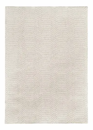 Cualli Ivory Cream Textured Rug by Miss Amara, a Contemporary Rugs for sale on Style Sourcebook