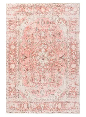 Beatrice Peach Transitional Washable Rug by Miss Amara, a Persian Rugs for sale on Style Sourcebook