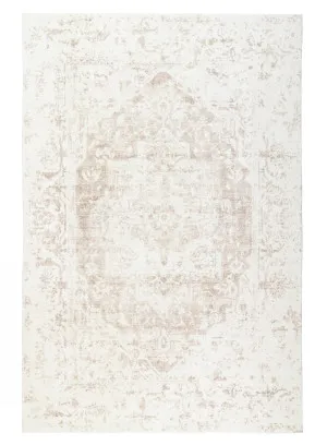 Cabanela Cream and Beige Distressed Washable Rug by Miss Amara, a Persian Rugs for sale on Style Sourcebook