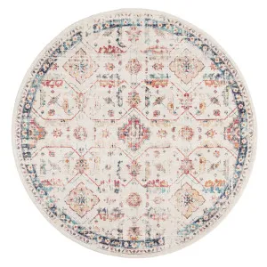 Amanda Multicolour Distressed Transitional Round Rug by Miss Amara, a Persian Rugs for sale on Style Sourcebook