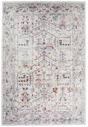 Livvie Blue and Orange Multi-Colour Distressed Rug by Miss Amara, a Persian Rugs for sale on Style Sourcebook