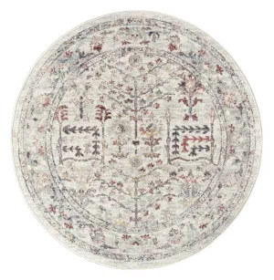 Livvie Blue and Orange Multi-Colour Distressed Round Rug by Miss Amara, a Persian Rugs for sale on Style Sourcebook