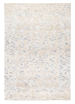 Sylvie Blue and Ivory Floral Transitional Rug by Miss Amara, a Contemporary Rugs for sale on Style Sourcebook