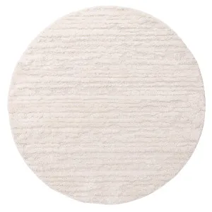 Serena Ivory Cream Textured Round Rug by Miss Amara, a Other Rugs for sale on Style Sourcebook