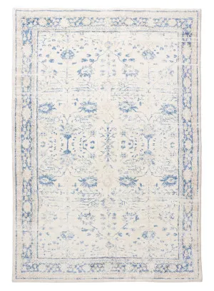 Sarafina Blue and Grey Distressed Washable Rug by Miss Amara, a Contemporary Rugs for sale on Style Sourcebook