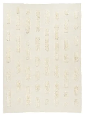 Lauren Cream Tufted Wool Rug by Miss Amara, a Shag Rugs for sale on Style Sourcebook