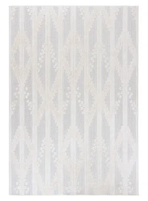 Rondina Ivory Cream Tribal Indoor Outdoor Rug by Miss Amara, a Persian Rugs for sale on Style Sourcebook