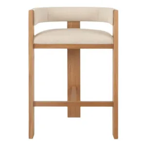 Loews Timber & Linen Counter Stool, Natural by Conception Living, a Bar Stools for sale on Style Sourcebook