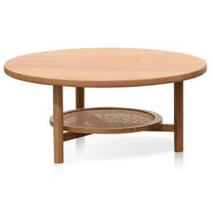Hobro Oak Timber Round Coffee Table, 80cm by Conception Living, a Coffee Table for sale on Style Sourcebook