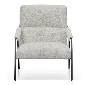 Kirke Fabric & Metal Armchair, Fog Grey by Conception Living, a Chairs for sale on Style Sourcebook