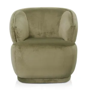 Olvera Velvet Fabric Armchair, Sage by Conception Living, a Chairs for sale on Style Sourcebook