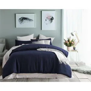 Accessorize Waffle Quilt Cover Set, King, Navy by Accessorize Bedroom Collection, a Bedding for sale on Style Sourcebook