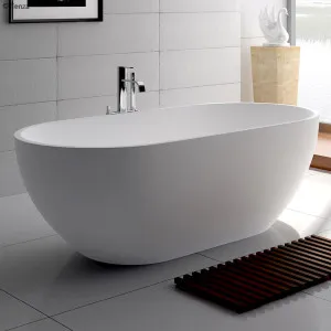 Nero Free Standing Bath Stone 1780 Matte White by Fienza, a Bathtubs for sale on Style Sourcebook