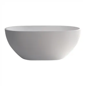 Nero Free Standing Bath Stone 1400 Matte White by Fienza, a Bathtubs for sale on Style Sourcebook