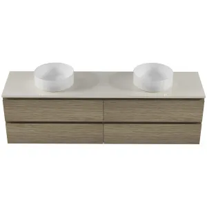 Nevada Plus Vanity 1800 Wall Hung Drawers Only Double Basin Silksurface AC Top by Beaumont Tiles, a Vanities for sale on Style Sourcebook
