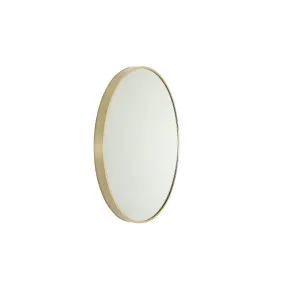 Modern Round Framed Mirror 810 Brushed Brass by Remer, a Vanity Mirrors for sale on Style Sourcebook
