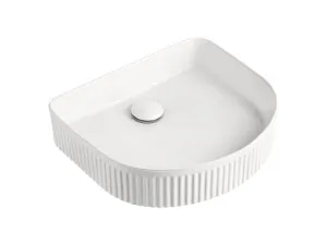 Arch Fluted Vessel Basin NTH Ceramic 410X365 Gloss White by ADP, a Basins for sale on Style Sourcebook