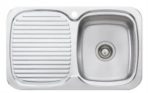 Lakeland Single Right Sink 1TH 770X480 Stainless Steel by Oliveri, a Kitchen Sinks for sale on Style Sourcebook