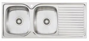 Endeavour Double Left Sink 1TH 1135X480 Stainless Steel by Oliveri, a Kitchen Sinks for sale on Style Sourcebook