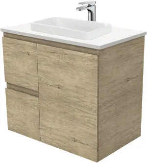 Edge 750 Vanity Wall Hung Doors & Drawers with Basin & Quartz Top by Fienza, a Vanities for sale on Style Sourcebook