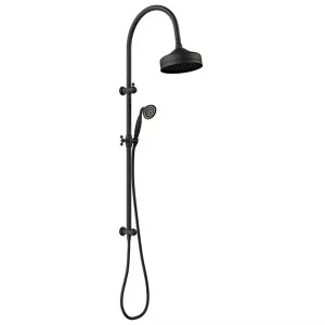 Lillian Twin Shower Matte Black by Fienza, a Shower Heads & Mixers for sale on Style Sourcebook