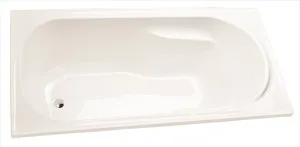 Logan Inset Bath Acrylic 1650 Gloss White by decina, a Bathtubs for sale on Style Sourcebook