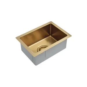 Single Bowl Sink NTH 382x272 Brushed Bronze by Beaumont Tiles, a Kitchen Sinks for sale on Style Sourcebook