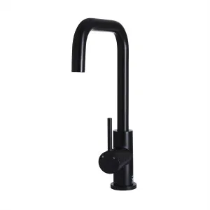 Round Sink Mixer Square Neck 229 Matte Black by Meir, a Kitchen Taps & Mixers for sale on Style Sourcebook