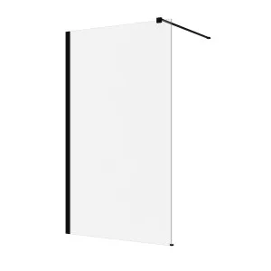 Suttor Single Entry Screen Frameless 1160X2000 Black by Beaumont Tiles, a Shower Screens & Enclosures for sale on Style Sourcebook