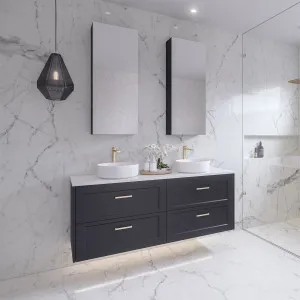 McLaren Vanity Wall Hung 1500 Double WG Basins SilkSurface AC Top by Timberline, a Vanities for sale on Style Sourcebook