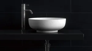 Omnia Vessel Basin NTH Stone 455 Matte White by Kaskade, a Basins for sale on Style Sourcebook