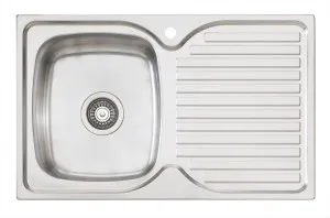 Endeavour Single Left Sink 1TH 770X480 Stainless Steel by Oliveri, a Kitchen Sinks for sale on Style Sourcebook