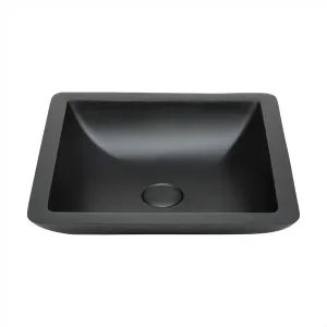 Classique Vessel Basin NTH Stone 420X420 Matte Black by Fienza, a Basins for sale on Style Sourcebook