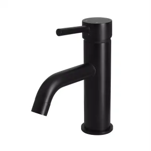 Round Basin Mixer Matte Black by Meir, a Bathroom Taps & Mixers for sale on Style Sourcebook