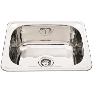 Goulburn Single Trough 1TH 555X455 Stainless Steel by NR, a Troughs & Sinks for sale on Style Sourcebook