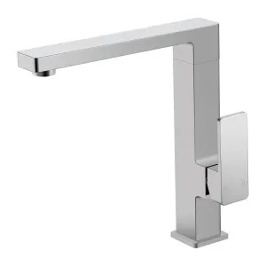 Ceram Sink Mixer Square Neck 196 Brushed Nickel by Ikon, a Laundry Taps for sale on Style Sourcebook