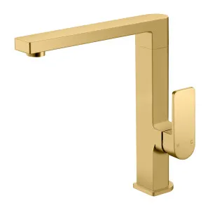 Flores Sink Mixer Square Neck 196 Brushed Gold by Ikon, a Laundry Taps for sale on Style Sourcebook