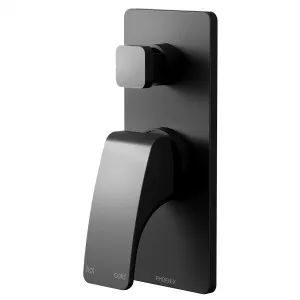 Rush Wall/Shower Mixer w Diverter Matte Black by PHOENIX, a Laundry Taps for sale on Style Sourcebook