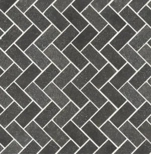 Herringbone Basalt Polished Sealed Mosaic by Beaumont Tiles, a Brick Look Tiles for sale on Style Sourcebook