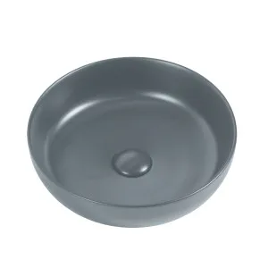 Bacino Vessel Basin NTH Ceramic 370x370 Matte Grey by Zumi, a Basins for sale on Style Sourcebook