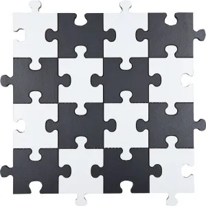 Jigsaw Black-White Matt Mosaic Tile by Beaumont Tiles, a Mosaic Tiles for sale on Style Sourcebook