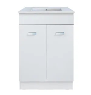 Barra 600 Vanity Kick Doors Only with Ceramic Basin Top by Duraplex, a Vanities for sale on Style Sourcebook