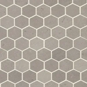 Mosaic Cinder Grey Hexagon Mosaic by Beaumont Tiles, a Brick Look Tiles for sale on Style Sourcebook