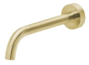 Vivid Slimline Basin Outlet Curved 180 Brushed Gold by PHOENIX, a Bathroom Taps & Mixers for sale on Style Sourcebook
