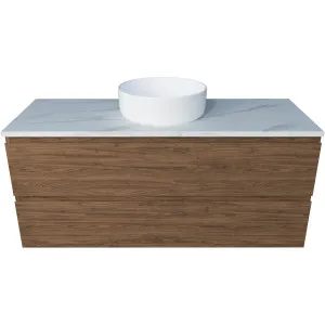 Hunter Plus Vty 1200 Wall Hung Centre WG Basin SilkSurface AC Top by Timberline, a Vanities for sale on Style Sourcebook