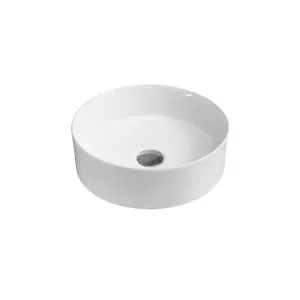 Art Round Vessel Basin NTH Ceramic 350 Gloss White by BUK, a Basins for sale on Style Sourcebook
