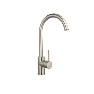 Marki Round Sink Mixer Brushed Nickel by BEAUMONTS, a Laundry Taps for sale on Style Sourcebook