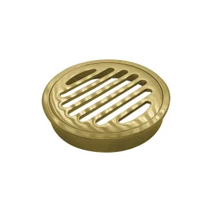 Art Brass Round Grate 100mm Polished Brass by Beaumont Tiles, a Shower Grates & Drains for sale on Style Sourcebook