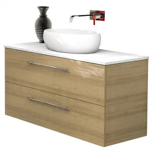 Oxbow 1200 Vanity Wall Hung Drawers Only with Basin & Solid Surface Top by Timberline, a Vanities for sale on Style Sourcebook