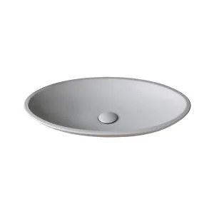 Ina Oval Vessel Basin Stone 625x375 Matte White by Kaskade Stone, a Basins for sale on Style Sourcebook
